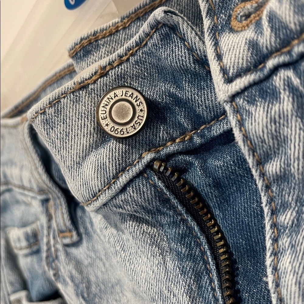 Wild Oak Boutique - Eunina Light Blue Distressed Jeans
